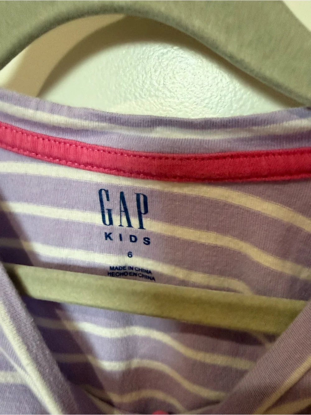 GAP Kids Purple & White Striped Dress